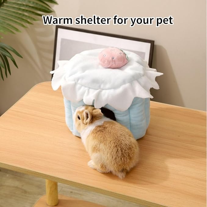 Cake Shaped Guinea Pig Tunnel, Rabbit Tunnel, Pink Guinea Pig Cage Accessories for Bunny, Hamster, Chinchilla, Ferret, Rabbit and Other Small Pets