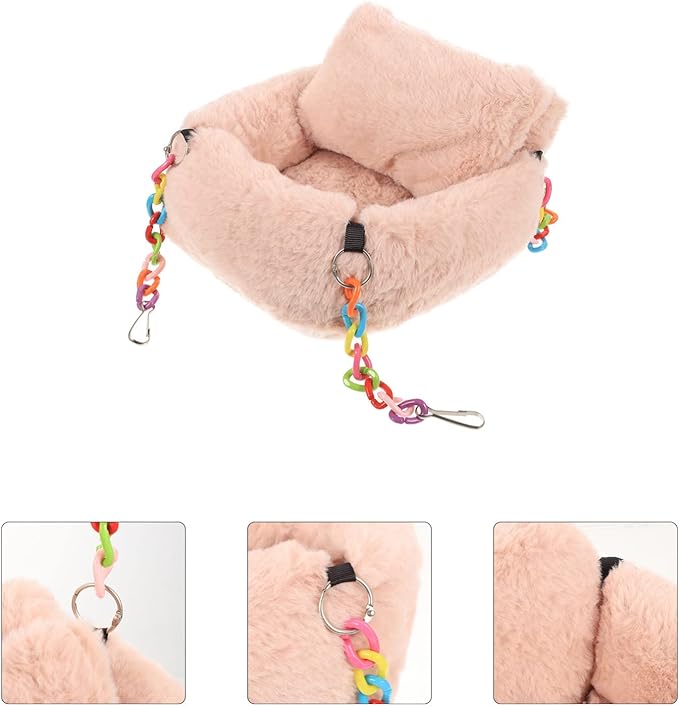 iplusmile Accessory Sleeping Squirrel Pig Resting Warm Cave Bedding Hut Comfortable Hammock Hanging Habitat House Pet Cage Rat Small Toys Glider Ferret Accessories Animal Beds Hideout
