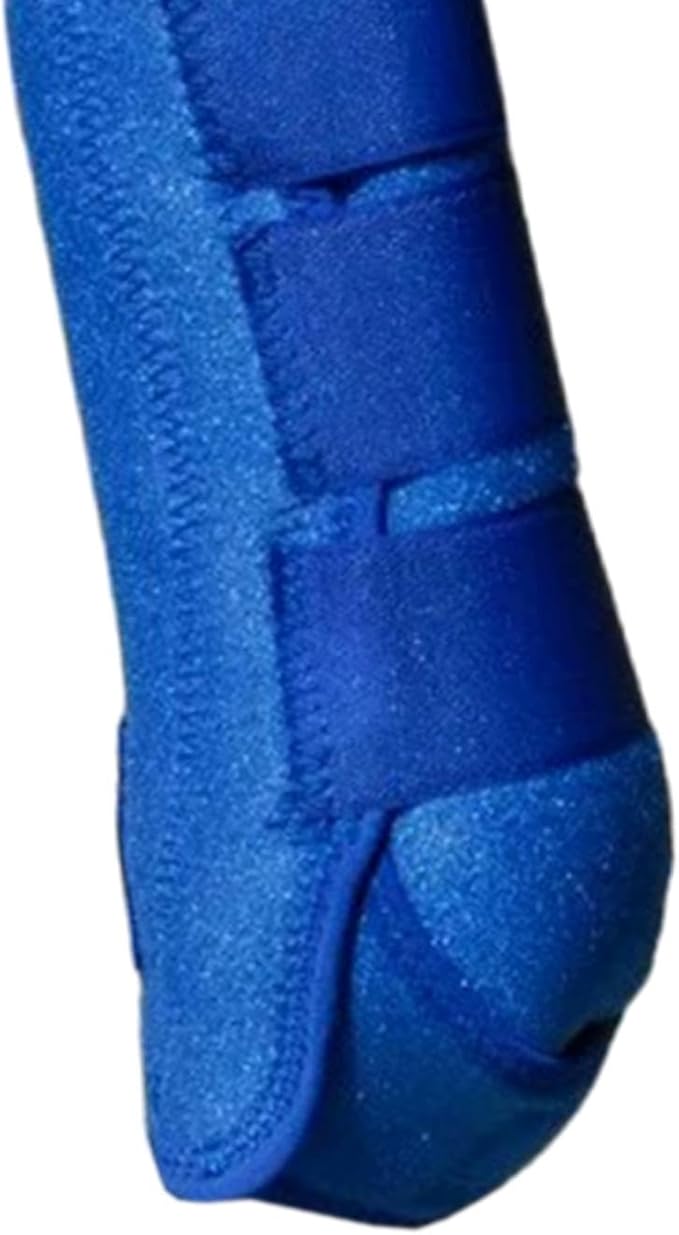 Generic 4Pcs Horse Boots Leg Protectors Adjustable Comfortable Neoprene Reusable Breathable Horse Protectors Equipment Set, Blue, S