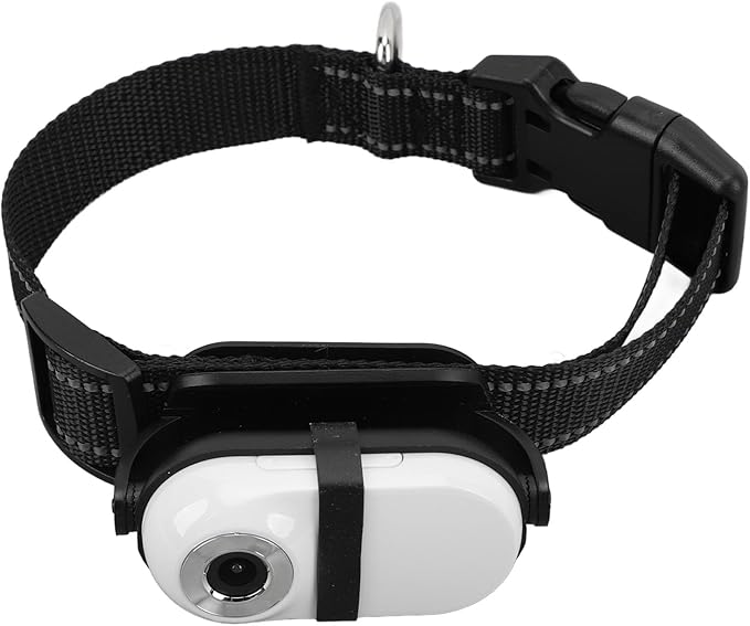 Cat Camera Collar, HD 1080P Dog Collar Camera with Memory Card, 130° Wide Angle, Built in MIC, Mini Body Camera Action Camera for Dogs Cats Gifts Indoor & Outdoor (64GB)