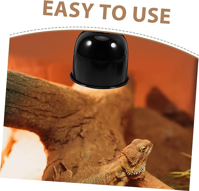 Reptile Heat Lamp Dome Shade Reflector for Efficient Heating Turtles Snakes and Lizards Versatile Lamp Protector for Terrarium Use