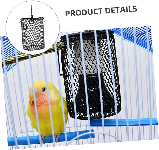 Totority Reptile Heat Lamp Cover Scalding Lampshade for Turtles Lizards and Birds Easy Installation Efficient Heat Dissipation Protective Design