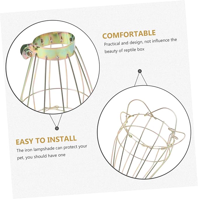 BESPORTBLE Scald Lampshade Reptile Box Protective Cover for Heat Lamps Durable Mesh Design Easy Installation for Reptile Tanks and Terrariums Safe and Functional