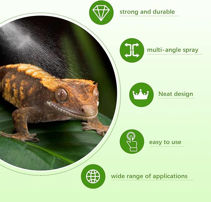 Moistenland Reptile Terrariums Misting Accessories kit, 20 pcs