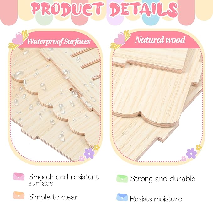 1 Set Guinea Pig Hideout, Upgraded Wooden Guinea Pigs Castle with Stairs 14.96*9.84 Inches Detachable Guineas Pig House with Stair Large Guineas Piggy Castle for Hamsters and Chinchilla Small Animals