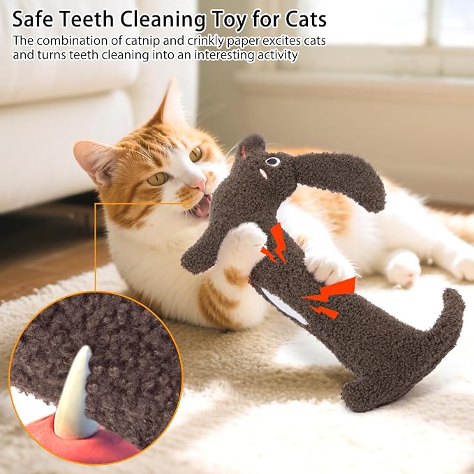 ETEKYER Refillable Catnip Cat Kicker Toy, Large, 13.77 Inches - Image 3