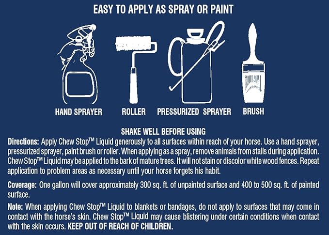 272582 Chew Stop Liquid Chewing Deterrent for Horses, 64 oz