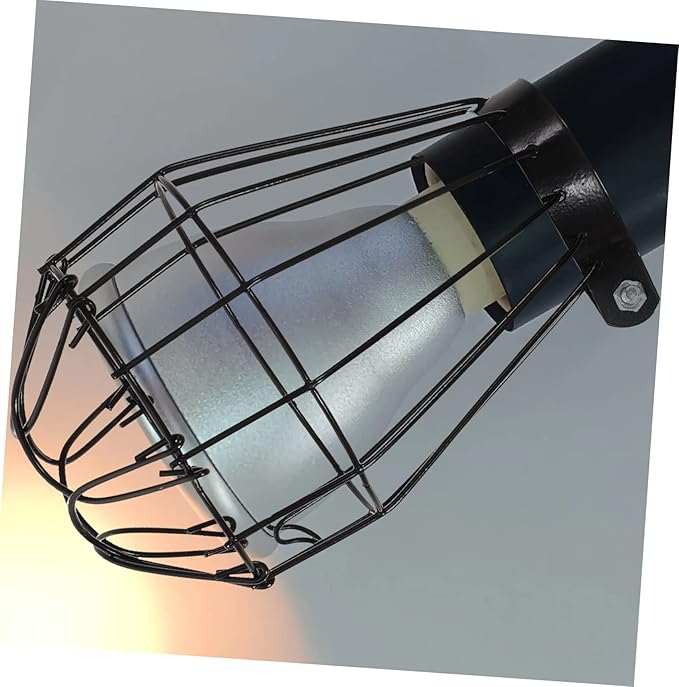 POPETPOP Scald Mesh Cover for Reptile Heating Lamp Heat Shield for Climbing Pet Lighting Easy Installation Craft Lamp Protection Efficient Heat Dissipation