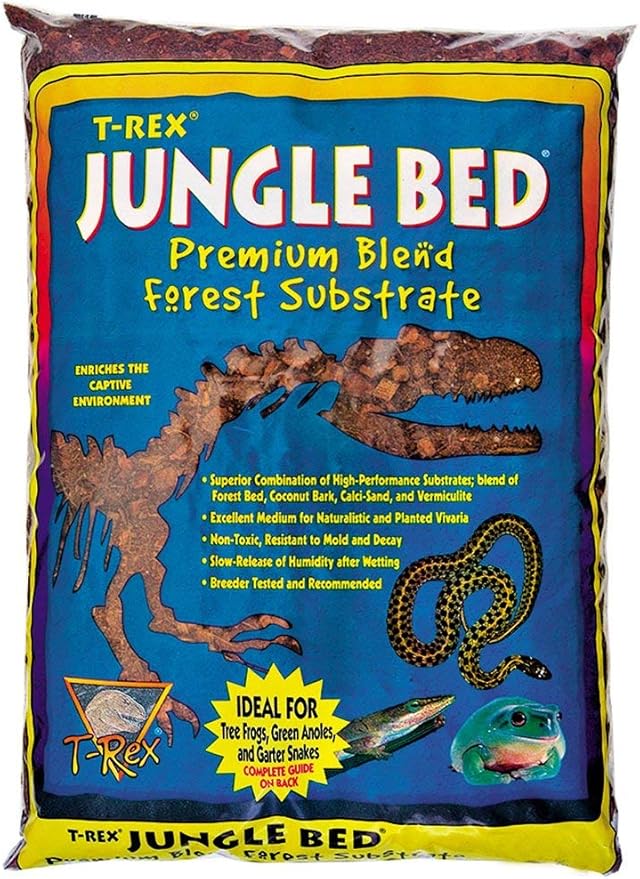 T-Rex Reptile Terrarium Substrate - Jungle Bed 4qt Bag (8qt)