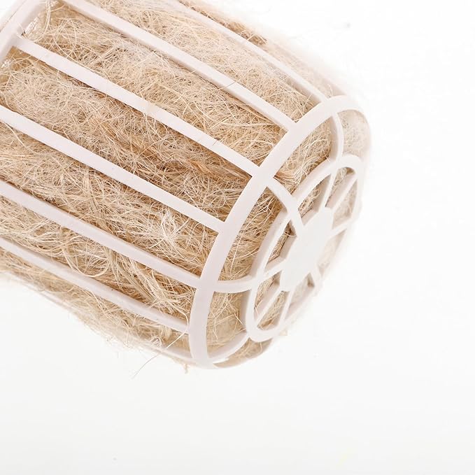 Abaodam Bird Nesting Material with Basket Natural Cotton and Jute Bedding for Small Birds Canaries Parakeets Breathable Comfortable Nest Supplies for Outdoor and Indoor Use