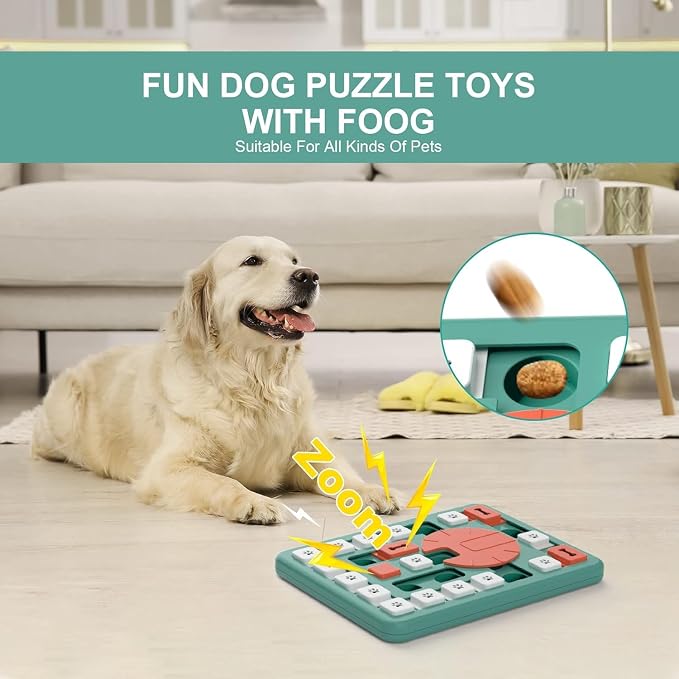 Dog Puzzle Toys, Treat Dispensing Dog Enrichment Toys for IQ Training and Brain Stimulation, Interactive Mentally Stimulating Toys as Gifts for Puppies, Cats, Dogs (L-Level 4) - Image 7