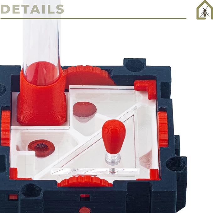 Anthouse.ES - 3D Modular Anthills - QBIK Foundation Model - 6.78x6.78x5 cm - Ant Colonies - Terrarium - Medium