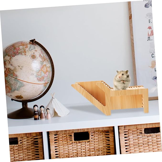 KESYOO Hamster Wooden Hideout Tunnel Durable Squirrel House for Guinea Pigs Multifunctional Pet Cage with Fine Structure for Endless Entertainment Small Animal Habitat