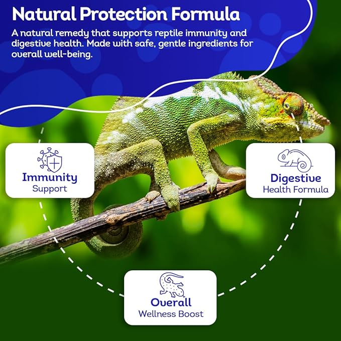 HealthyAnimals4Ever HA4E - Reptile Protection Formula - Defends Against Internal & External Health Threats - Supports Digestive Health & Vitality - Safe, Gentle Care - 300 Tablets