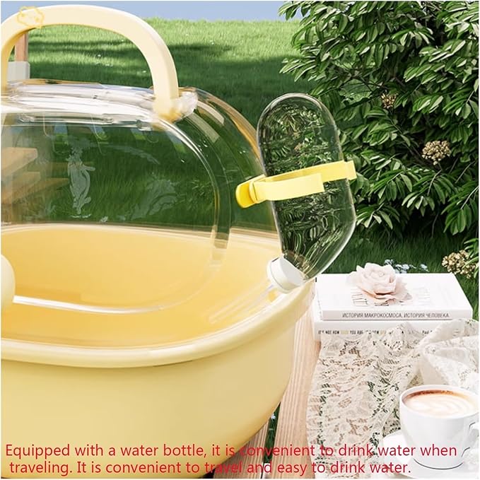 Birdcage Parrot Take-Out Cage Bird Special Portable Bird Cage Small Bird Bag Hand-held Mini Bird Cage(Yellow)