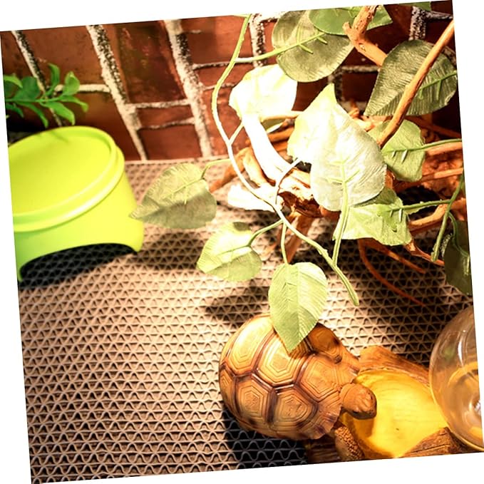 Happyyami Reptile Carpet Mat Tortoise Bedding Reusable Snake Bedding Gecko Tank Accessories Reptile Liner