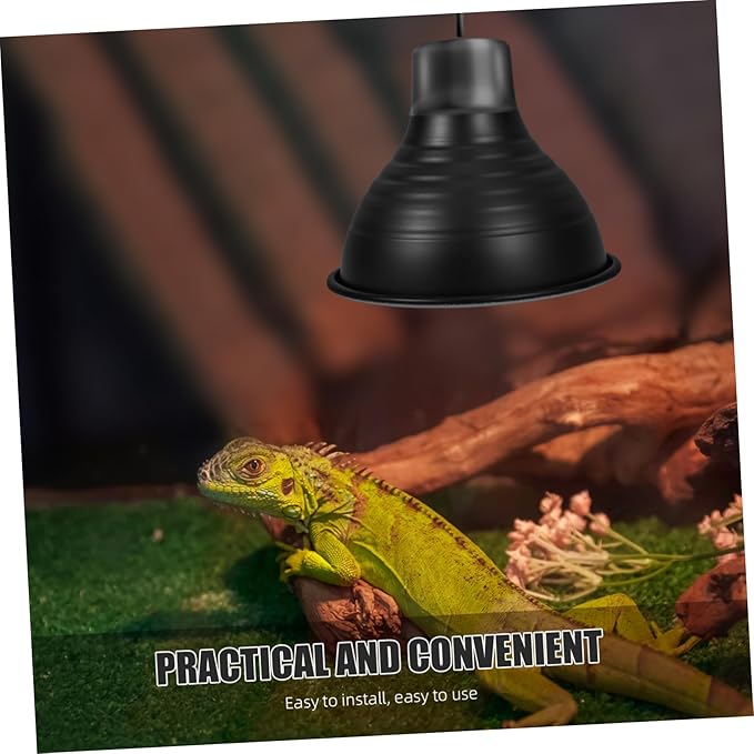 Ciieeo Reptile Heat Lamp Cover Turtle Tank Accessory Basking Light for Reptiles