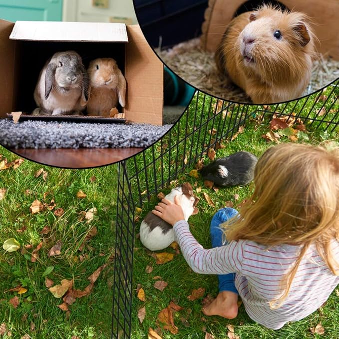 BestPet | Foldable Dog Playpen | 48 Inch, 8 Panels | Metal Pet Exercise Pen | Indoor Outdoor Portable Dog Fence with Door | Removable, Rust-Resistant Secure Pet Kennel | Easy to Assemble