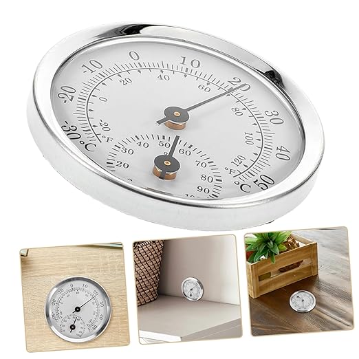 Abaodam Accurate Digital Hygrometer Plastic Temperature Humidity Reader for Homes Offices Greenhouses and Vehicles with Easy to Read Display and Durable Design