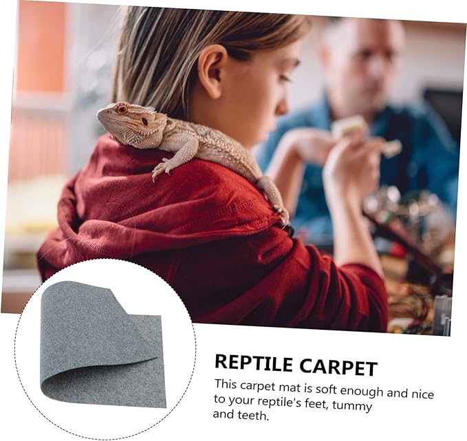 POPETPOP Terrarium Liner Reptile Carpet Bedding Substrate Pet Supplies Easy to Moisture Retaining Breathable Mat for Tortoise and Reptile Cages