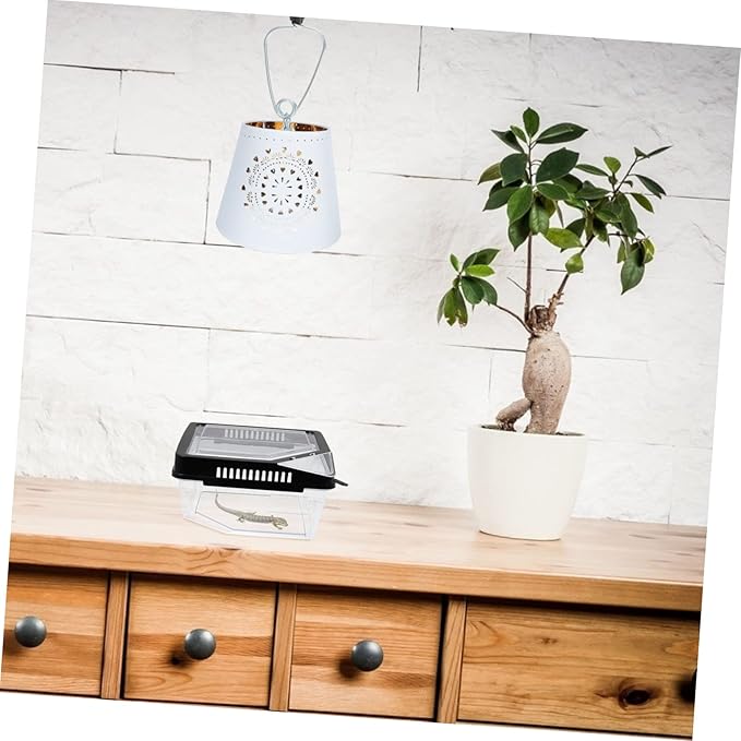 Abaodam 2Pcs Reptile Lampshade Clips Metal Fixing Clips for Lampshades Easy to Install Clean for Climbing Pets and Reptile Lighting