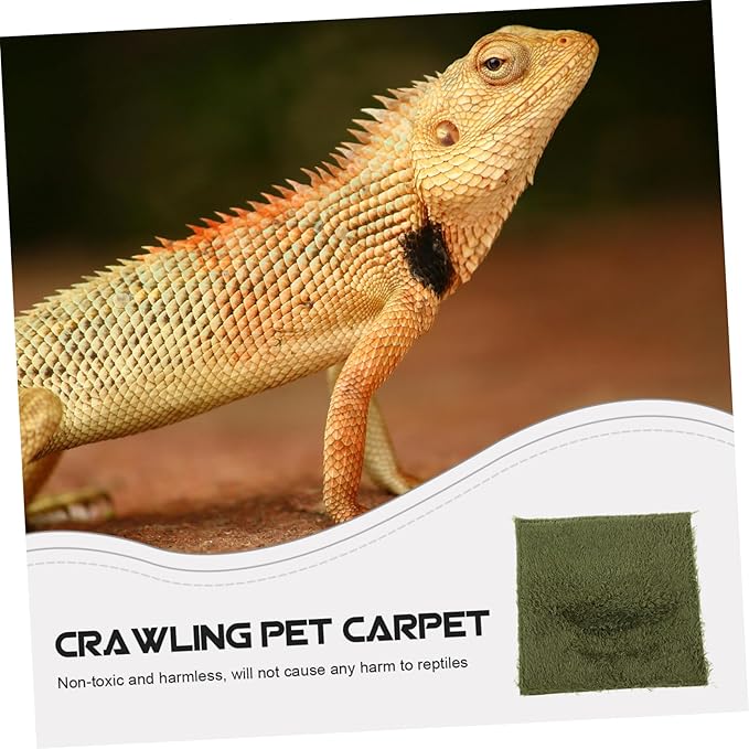 balacoo Sized Reptile Carpet Mat for Tortoise Bedding Reptile Cage Liners Lizard Carpet Mat Easy to Clean