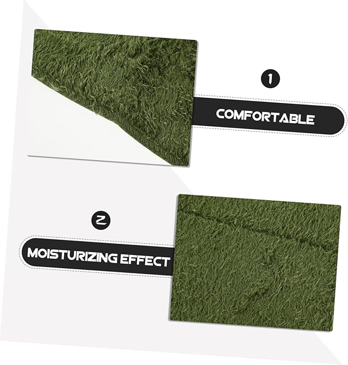 Reptile Carpet Mat for Lizard Bedding Durable Terrarium Substrate Liner Comfortable and Easy Cut Fake Grass for Tortoise Accessories Reptile Supply