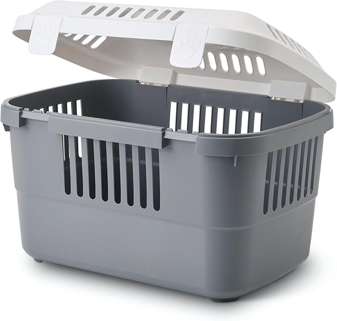 Savic Pet Carrier, 48.5 x 33 x 31.5 cm, White/Cold Grey