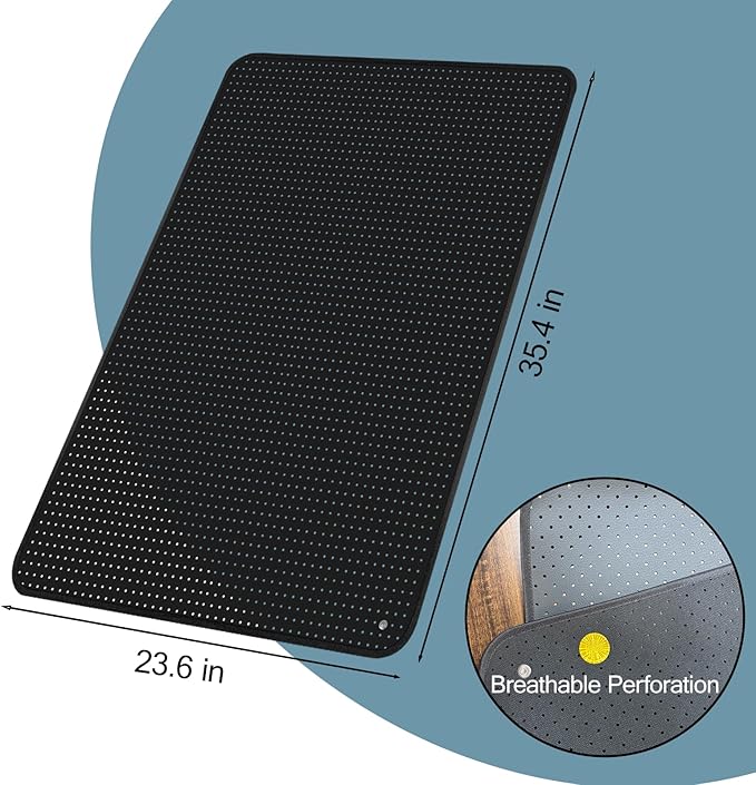 NIULAFR Grounding Mat for Sleep, 23.6" x 35.4" Earth Mat Grounding Pad with 15 Ft. Cord Improved Sleep & Relieved Pain