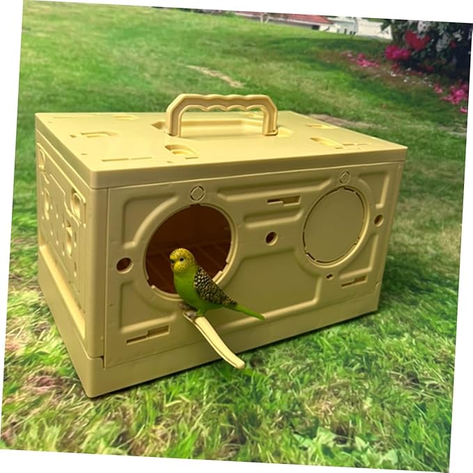 SUPVOX Bird Cage Portable Parrot Carrier Multi-Functional Folding Bird Cage for Easy to Assemble Ample Space for Pets
