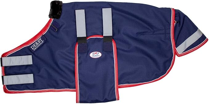 Derby Originals Reflective Safety No Hardware Winter Turnout Blanket for Foals & Mini Horses – 1200D Waterproof Ripstop, 150g Insulation, Triple Layer Breathable 210T Lining, 2 Year Warranty