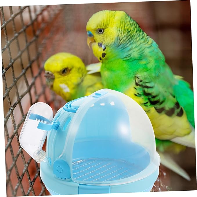 Generic Handheld Pet Parrot Travel Cage Lightweight Transparent Carrier with Breathable Design for Outdoor Use and Easy Cleaning Capsule with Galvanized Mesh Pad