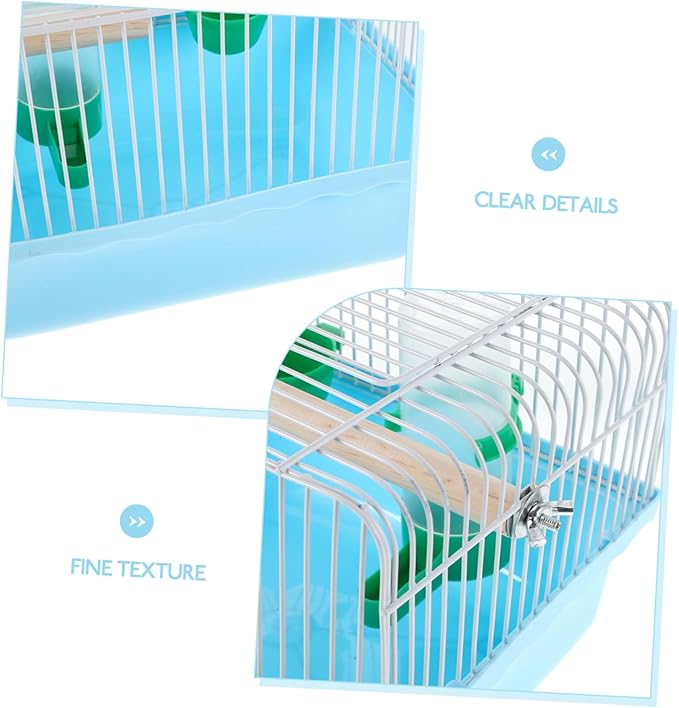 Lightweight Bird Carrier with Integrated Perch and Food Tray for Small Birds for Parakeets Lovebirds and Other Small Animals