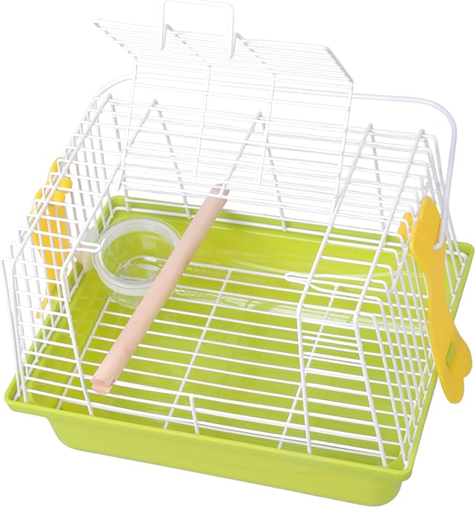 Portable Outdoor Bird Carriers with Handle for Parakeets Lovebirds Easy to Spacious Design Budgies Cage
