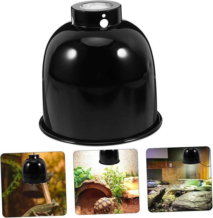 BESPORTBLE Reptile Heat Lamp Fixture Dome Light Cover for Lizard Turtle Tanks Durable Efficient Heating Design for Optimal Temperature Control