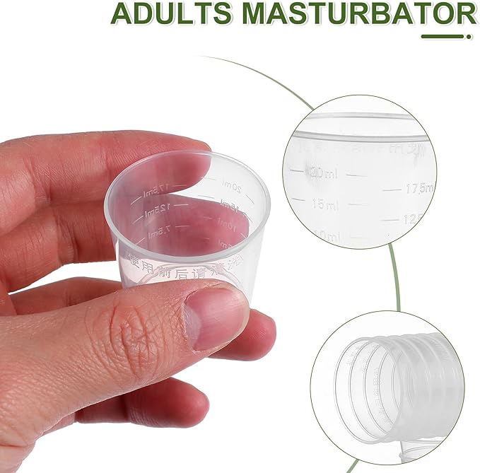20pcs 20ml Reptile Food Measuring Cups Set Lids, Plastic Feeding Bowls for Gecko and Lizard Pet Feeding, Precise Portion Control for Reptile Care