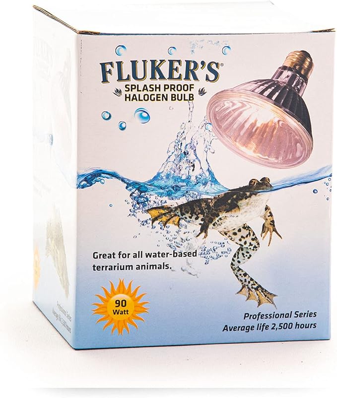 Fluker's Heavy, Duty Splash Proof Halogen Bulb for All Water Based Terrarium Animals, 90 Watt