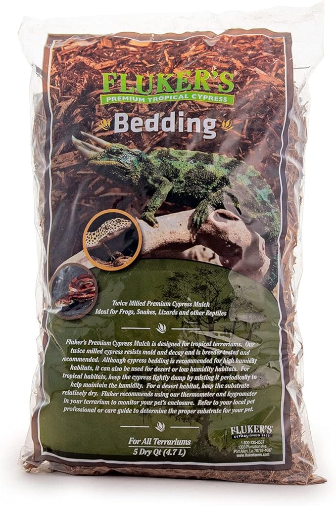Fluker's Premium Tropical Cypress Bedding for Reptiles, 10 Pound (Pack of 1)