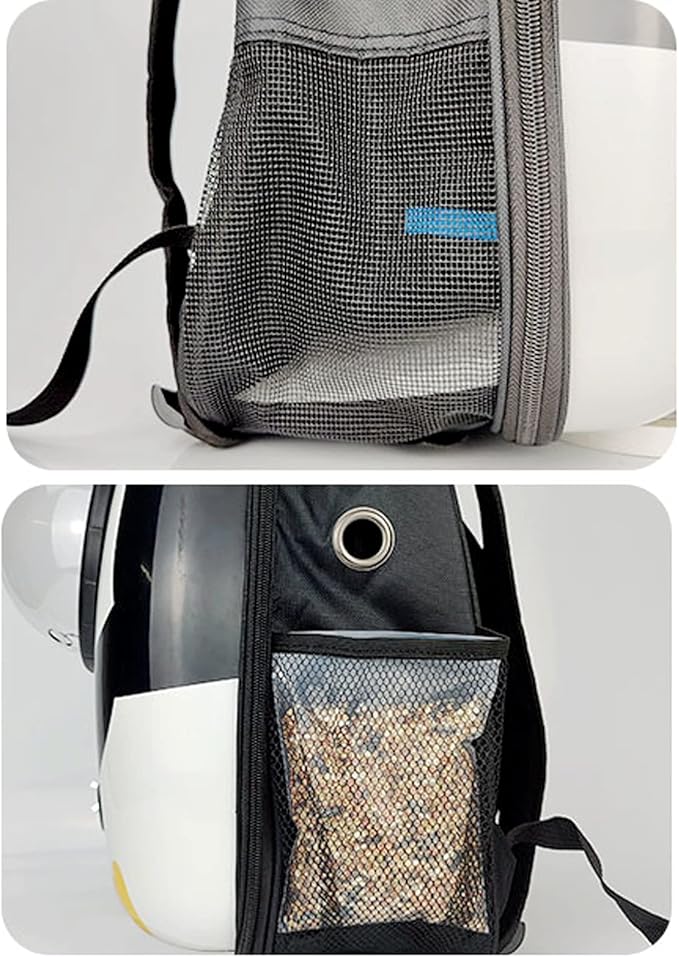 Flight Cage Lightweight Bird Carrier Acrylic Bird Travel Bag with Handle Breathable Transparent Space Capsule for Outdoor Bird Cage (Color : B)