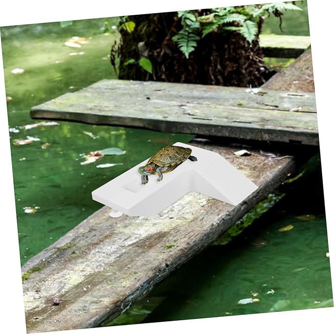 Tortoise Basking Platform Climbing Ramp Medium Turtle Terrace for Aquatic Habitat Promotes Sunbathing and Health Easy Setup for Turtle Tanks