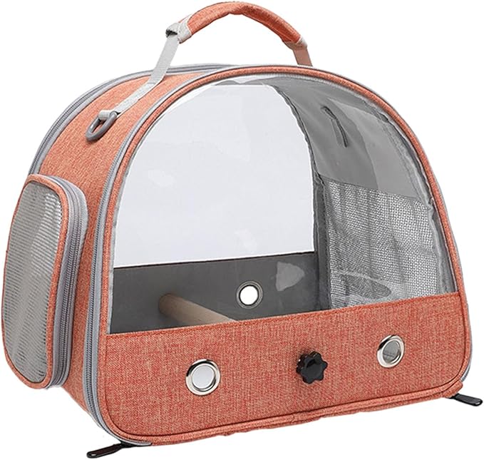 Lightweight Bird Carrier - Bird Backpack Carrier | Small Pet Parrot Bag, Portable Cage, Removable Backpack Travel Cagge for Rabbits Parrots Small Pets Hamsters
