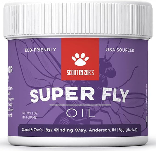 Scout & Zoe's Super Fly Black Soldier Fly Larvae Oil for Reptiles and Amphibians 1 oz jar