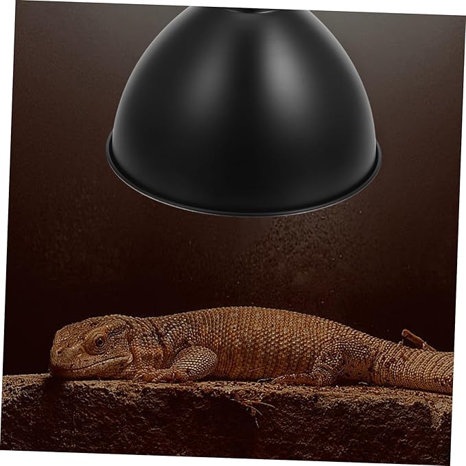 Cabilock 5pcs Reptile Tank Heat Lamp Shade Insulated Reflector for Optimal Light Utilization Easy Installation Fits Standard Reptile Light Fixtures for Lizards and Turtles