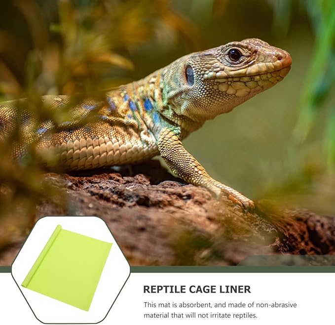 YARNOW Reptile Carpet Bedding Liner Washable Substrate for Reptile Terrariums for Tanks Bearded Dragon and Other Reptiles