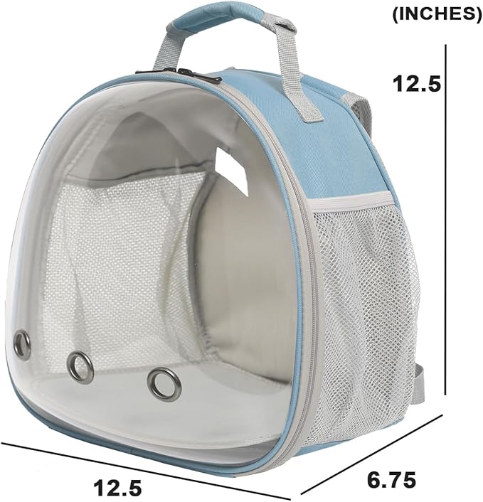 Bearded Dragon Travel Backpack with Harness and Leash Set,Lizard Backpack Travel Carrier,Space Capsule Clear Bubble Window Astronaut Reptile Carrier Backpack for Kids, Airline Approved