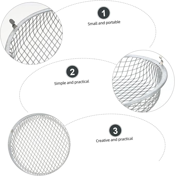 Totority Reptile Heating Lamp Shade 5.5 Inch Sturdy Scald Mesh Cover for Reptile Box Heat Lamp Guard Compatible Fixtures