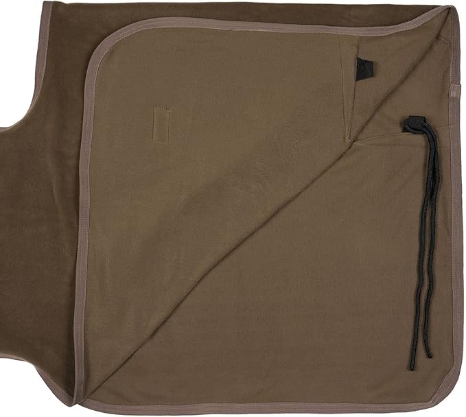 HORZE Marquess Fleece Riding Blanket - Wedgewood Brown - 72 in