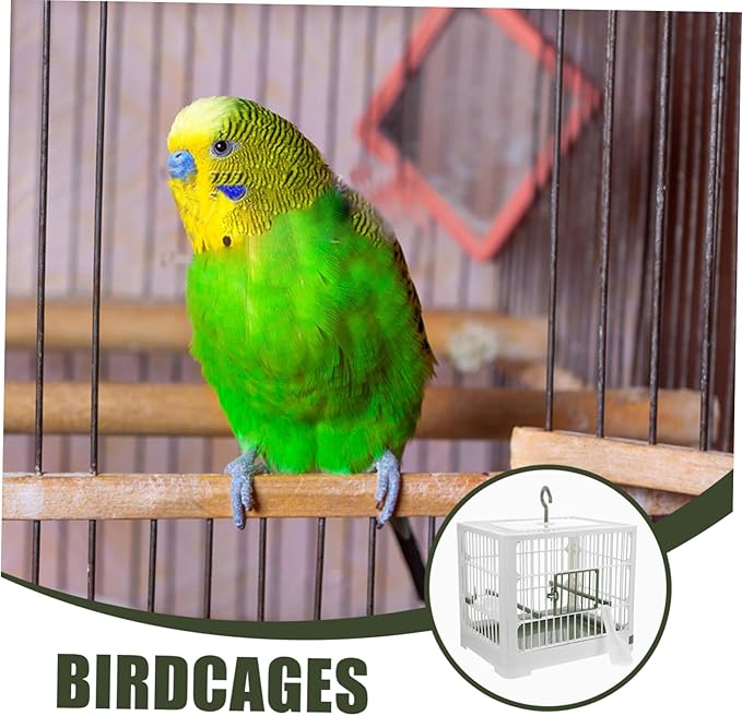 Lightweight Foldable Bird Cage with Removable Tray Portable Travel Carrier for Parakeets Cockatiels and Small Birds for Outdoor Activities and