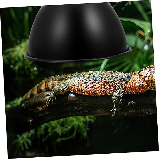 Cabilock 3pcs Reptile Heat Lamp Shade Reflector for Terrariums Design for Lizards Snakes Turtles Maximizes Light and Heat Efficiency and Use