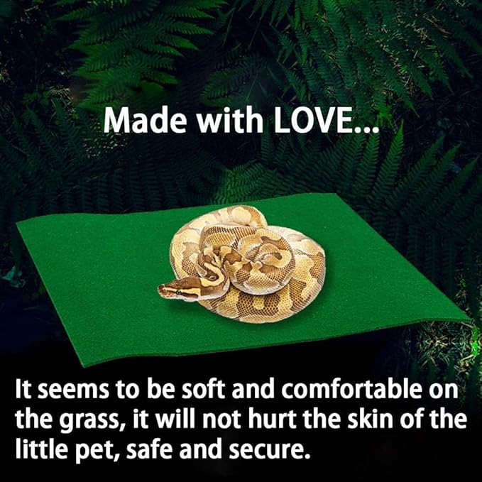 Hamiledyi Reptile Carpet 39.4 X 19.7 Terrarium Bedding Substrate Liner Reptile Mat Tank Accessories for Bearded Dragon Lizard Tortoise Leopard Gecko Snake
